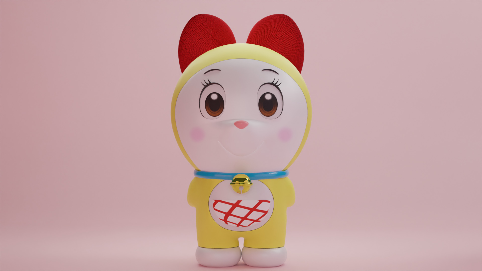 Doraemon and Dorami 3D model_13