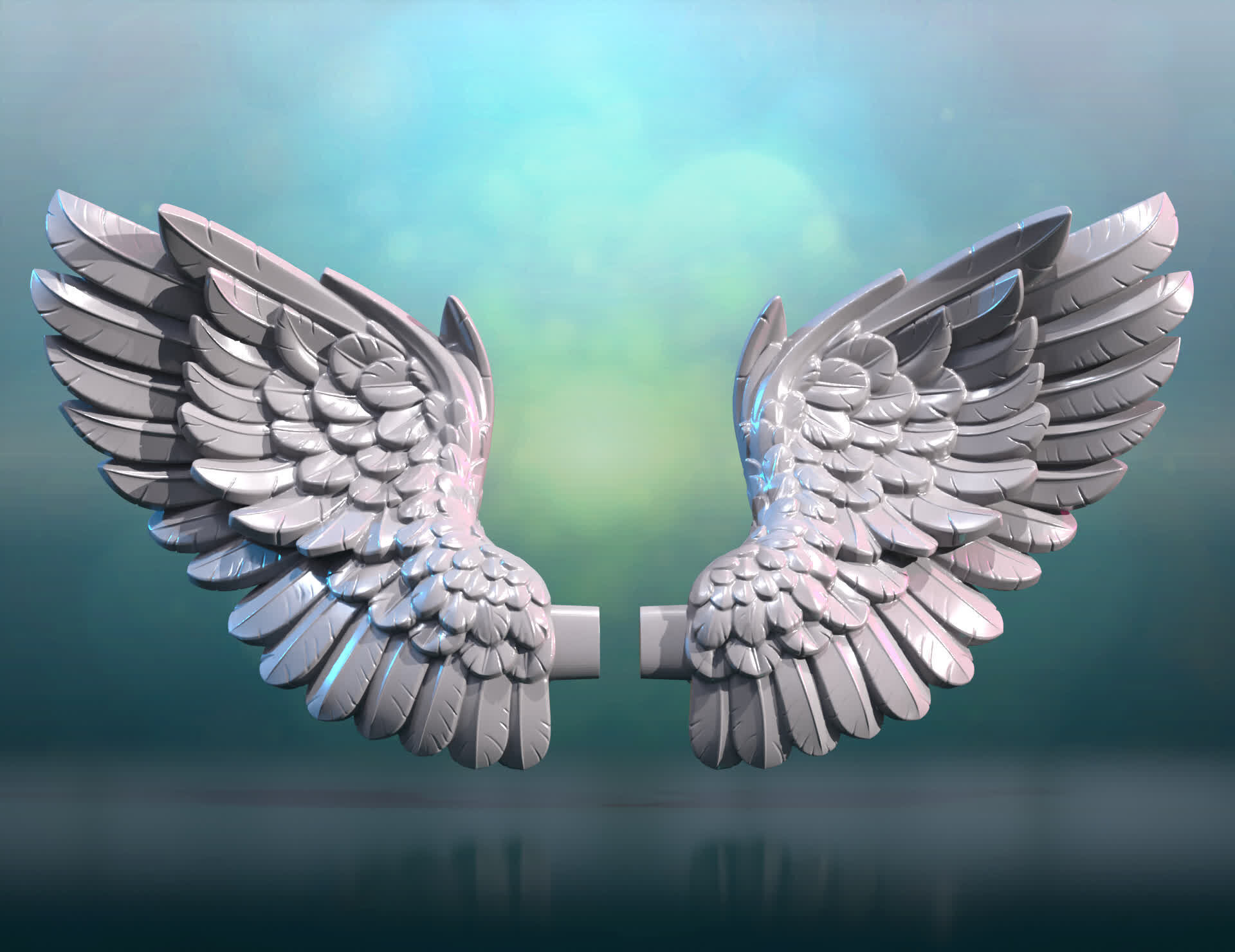 Angel Wings 3D print model_3
