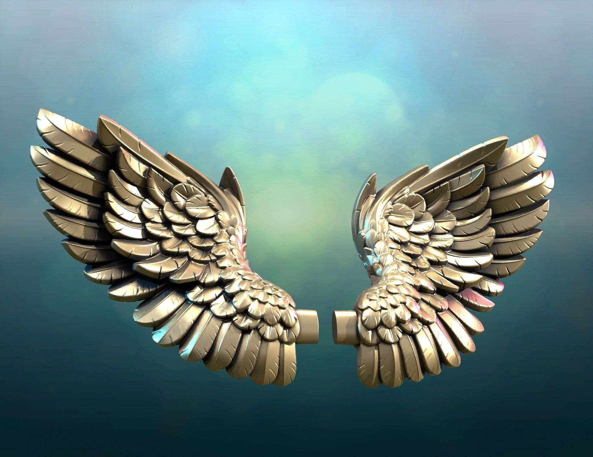 Angel Wings 3D print model_11