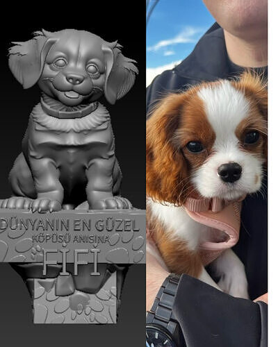 Custom 3D Pet Model from Photo  Personalized STL File for 3D  Free 3D print model