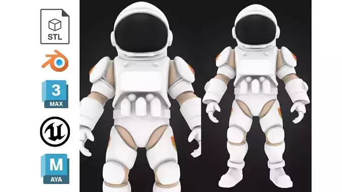 Stylized Astronaut Space Explorer