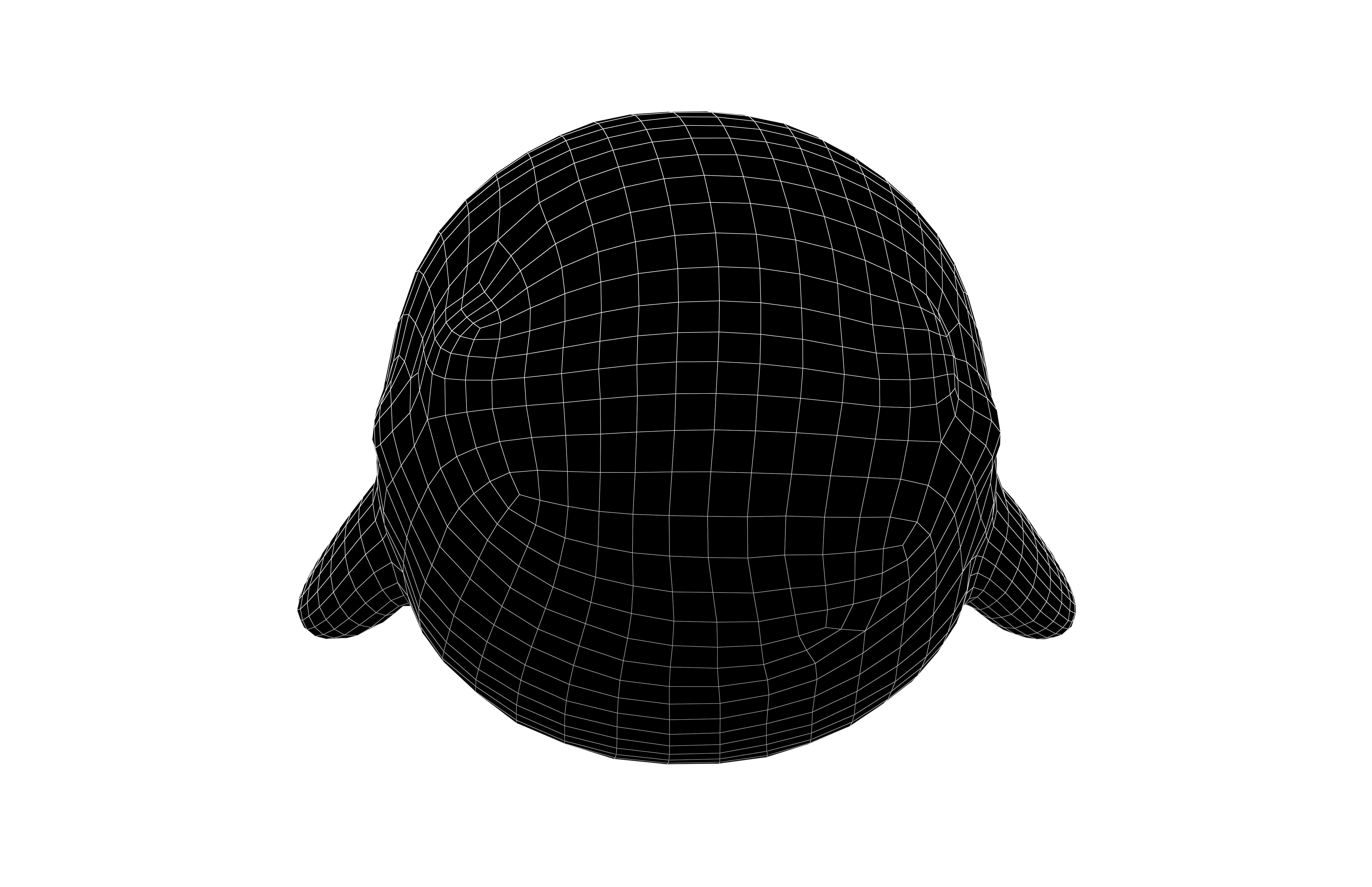 Cartoon Whale Character v1 001 Low-poly 3D model_7