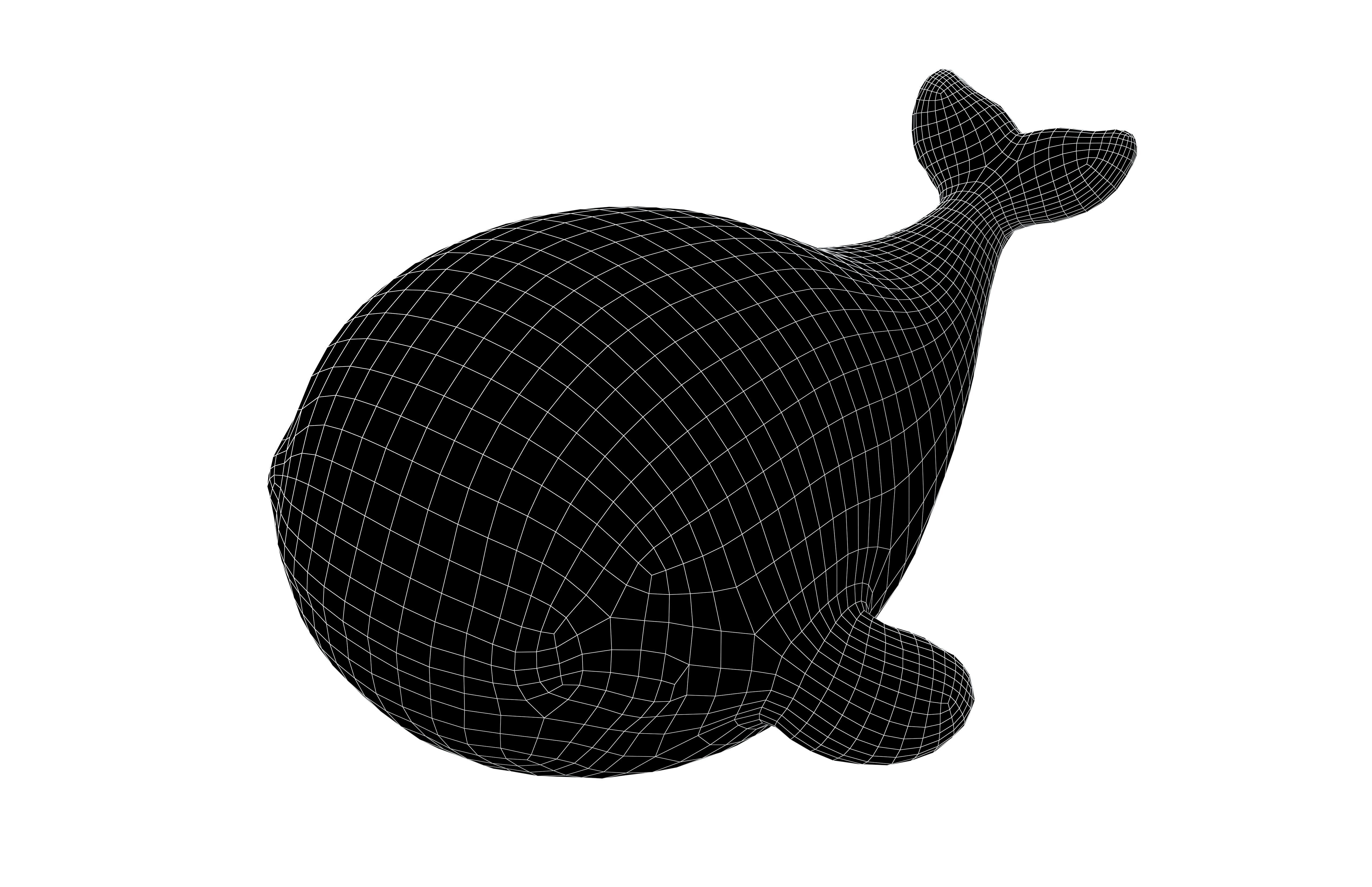 Cartoon Whale Character v1 001 Low-poly 3D model_6
