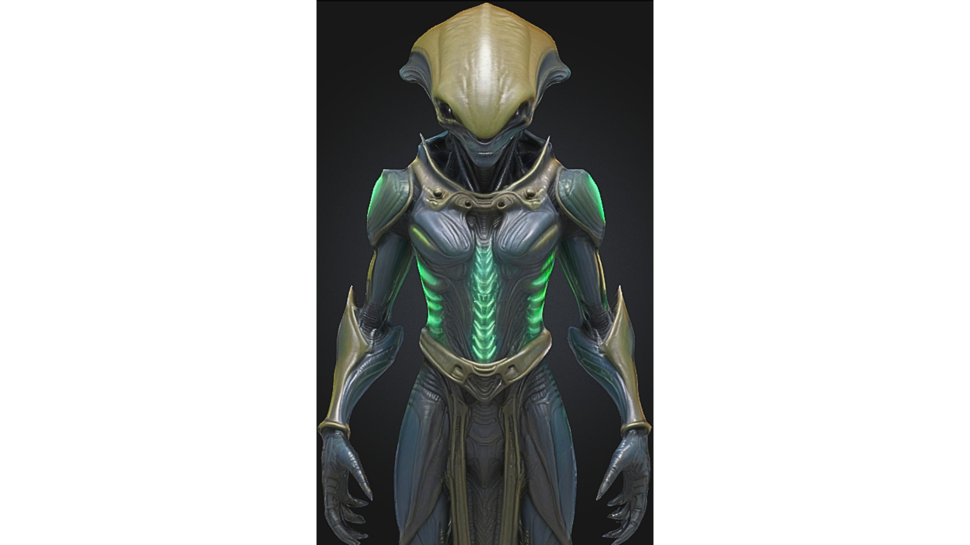 Advanced Extraterrestrial Soldier Low-poly 3D model_4