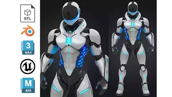 Sci-Fi Robot Warrior