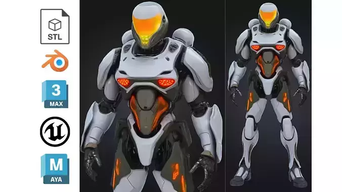 Cybernetic Robot Soldier