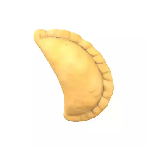 Fried Empanadas v1 001 Low-poly 3D model