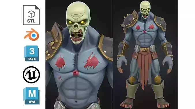 Stylized Undead Warrior Zombie