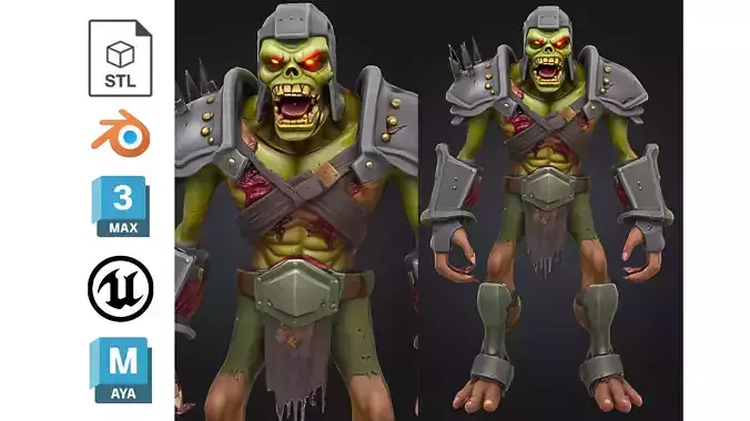Stylized Undead Warrior Character