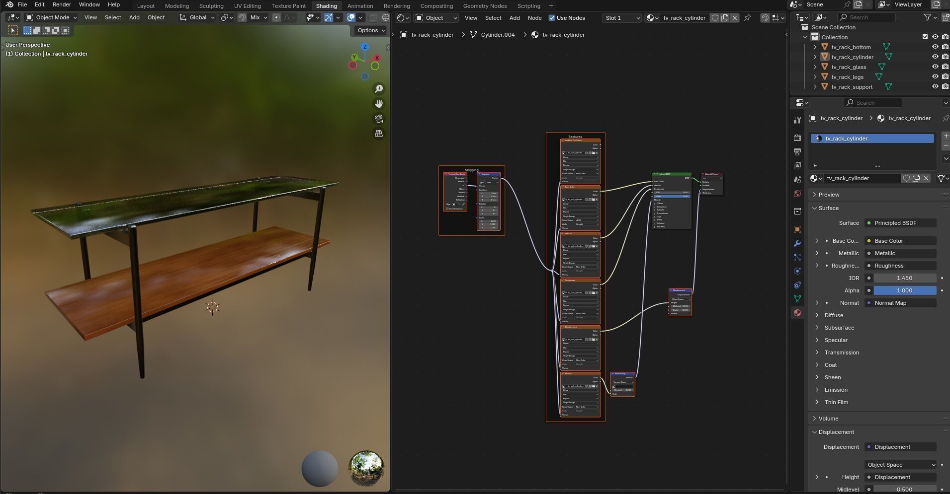 TV Rack CG4 3D model_14