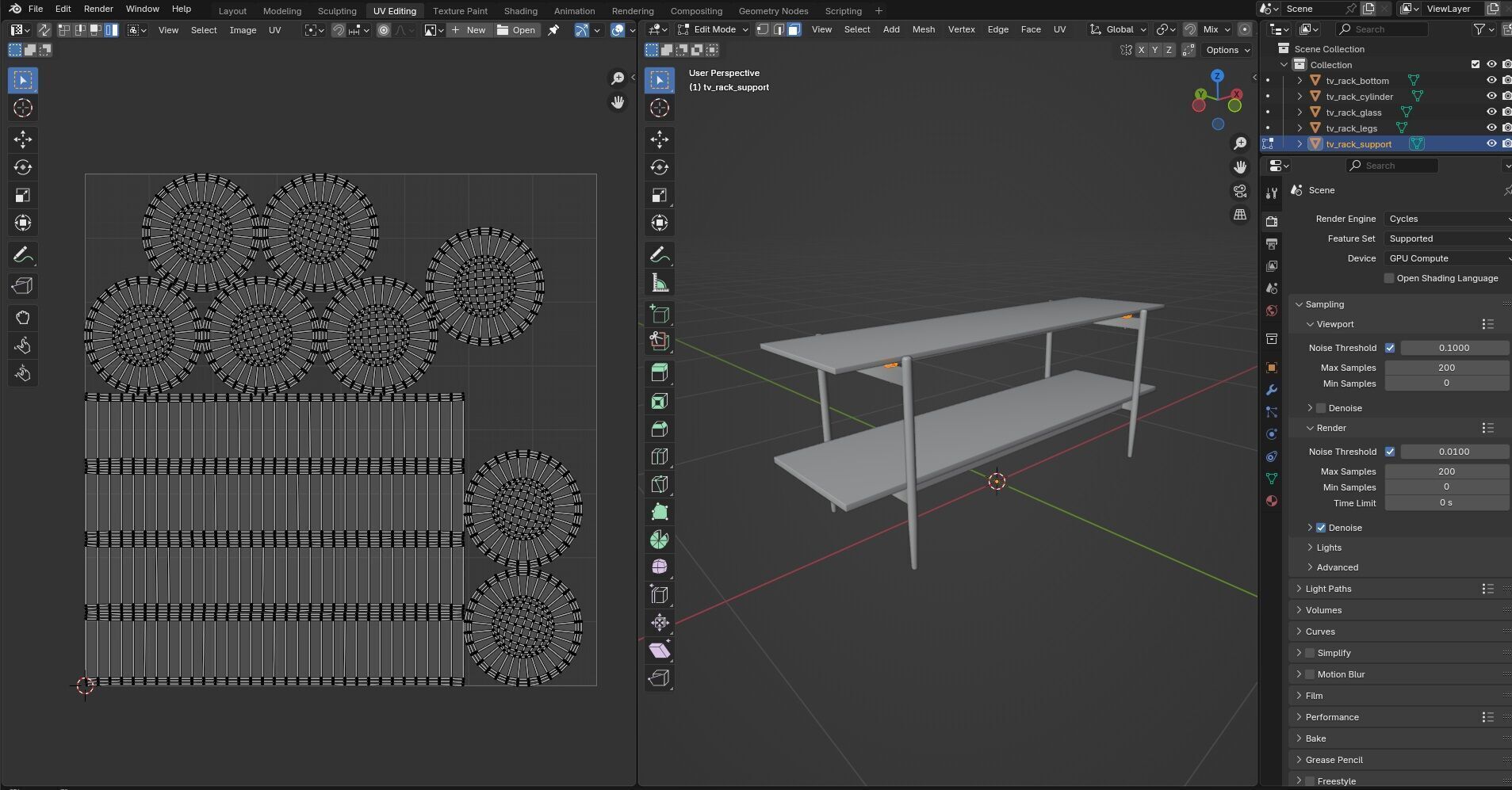 TV Rack CG4 3D model_12