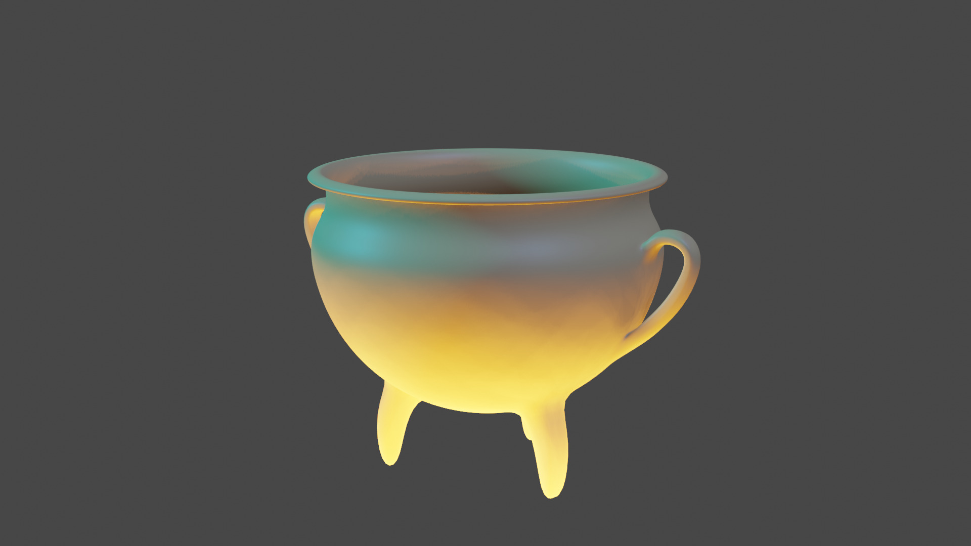 Fireplace with kettle 3D model_4