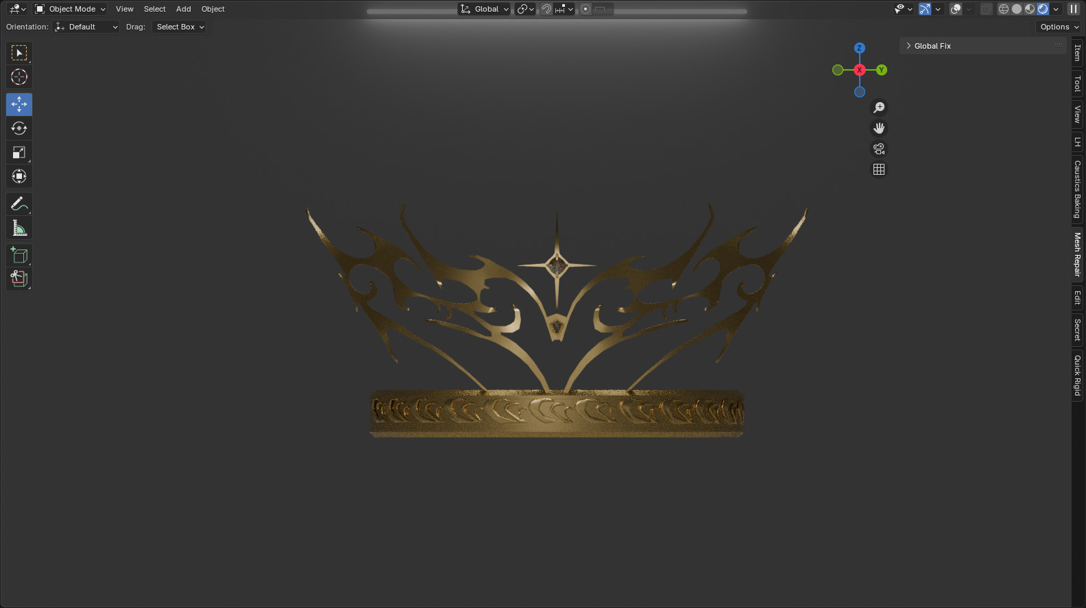 Crown Trival 3D model_4