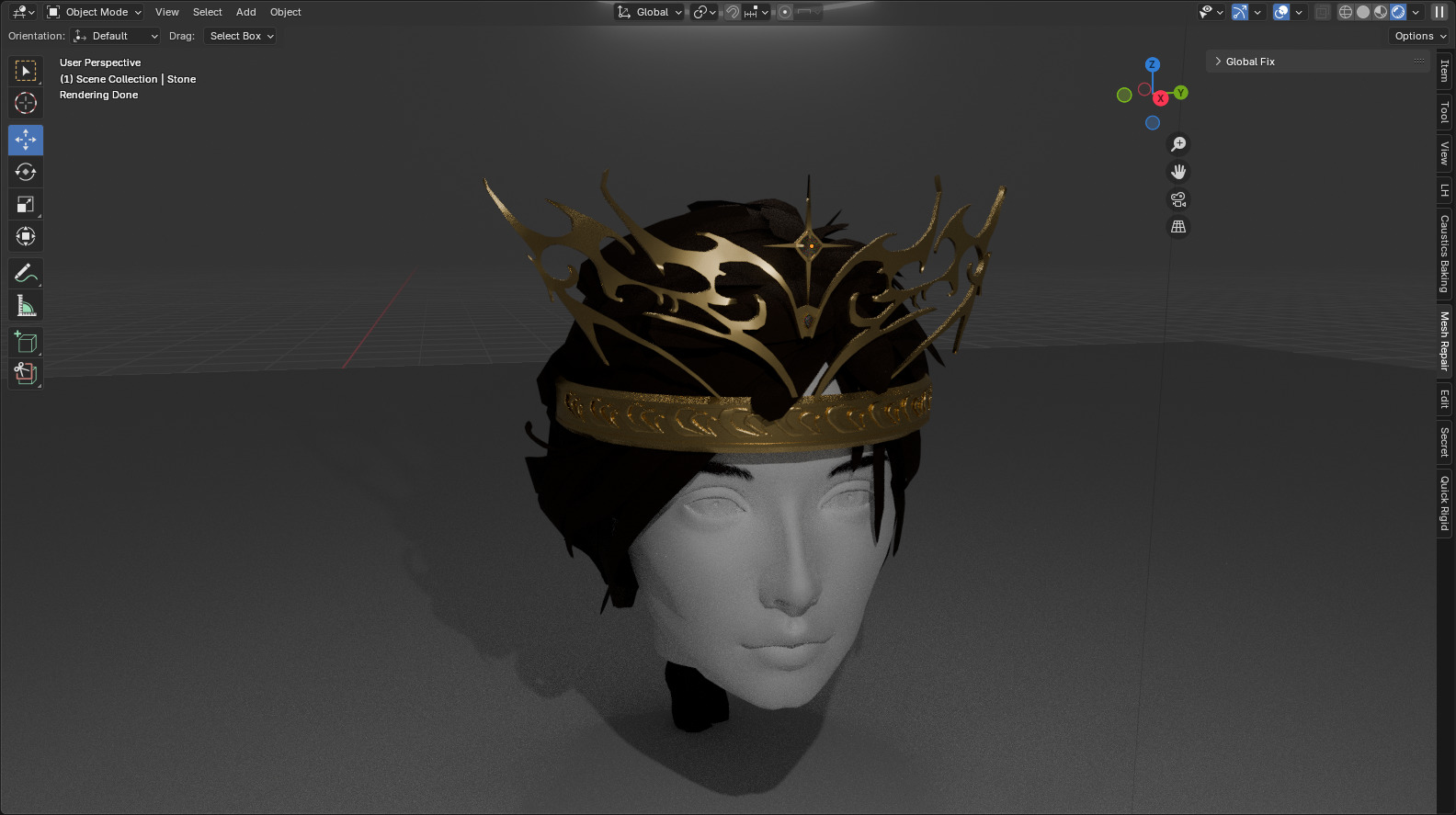 Crown Trival 3D model_5
