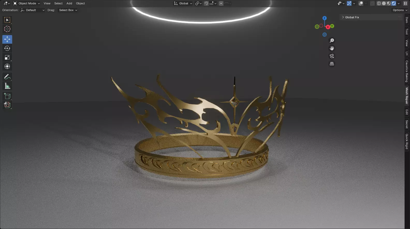 Crown Trival 3D model_0