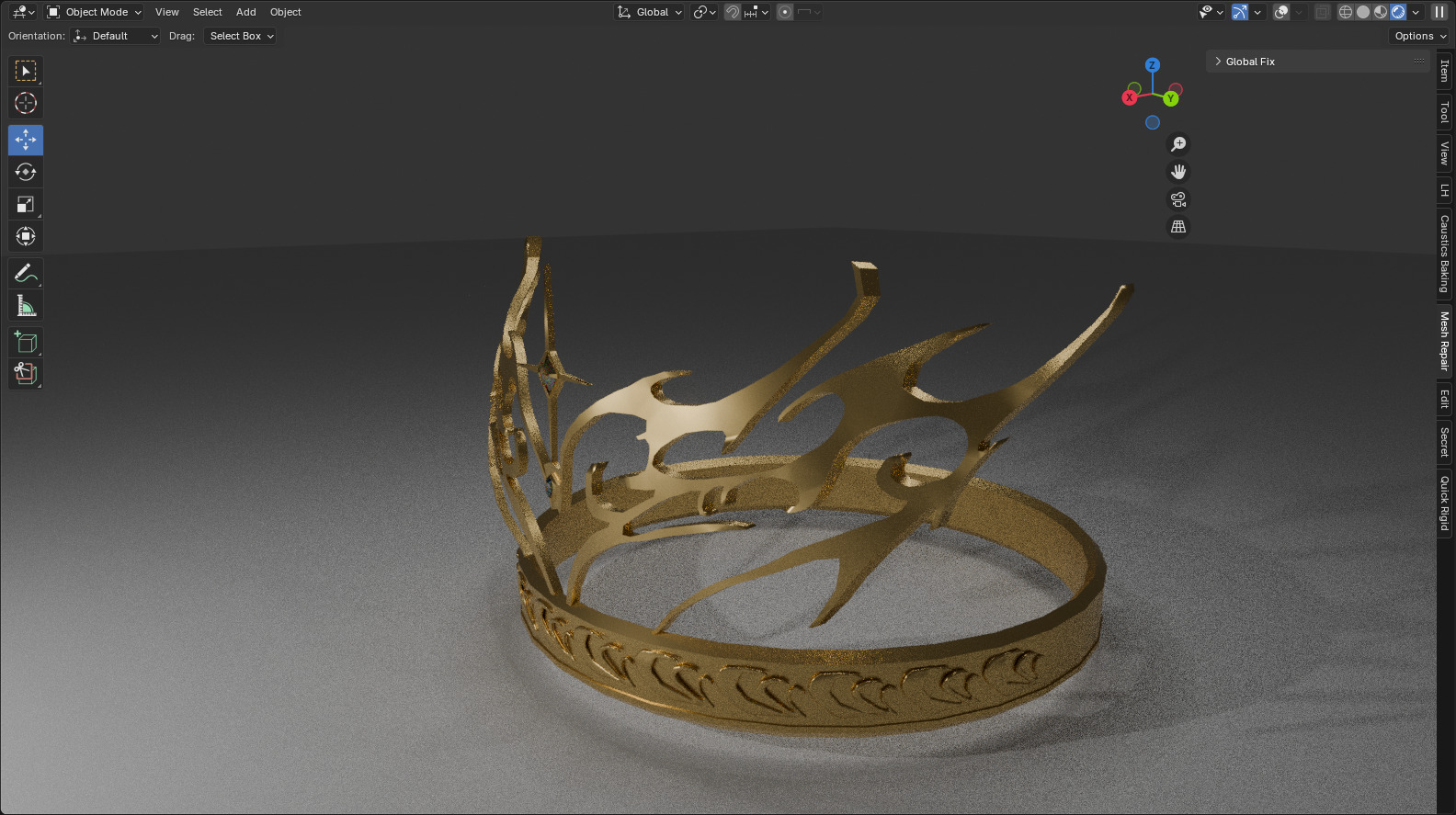 Crown Trival 3D model_3