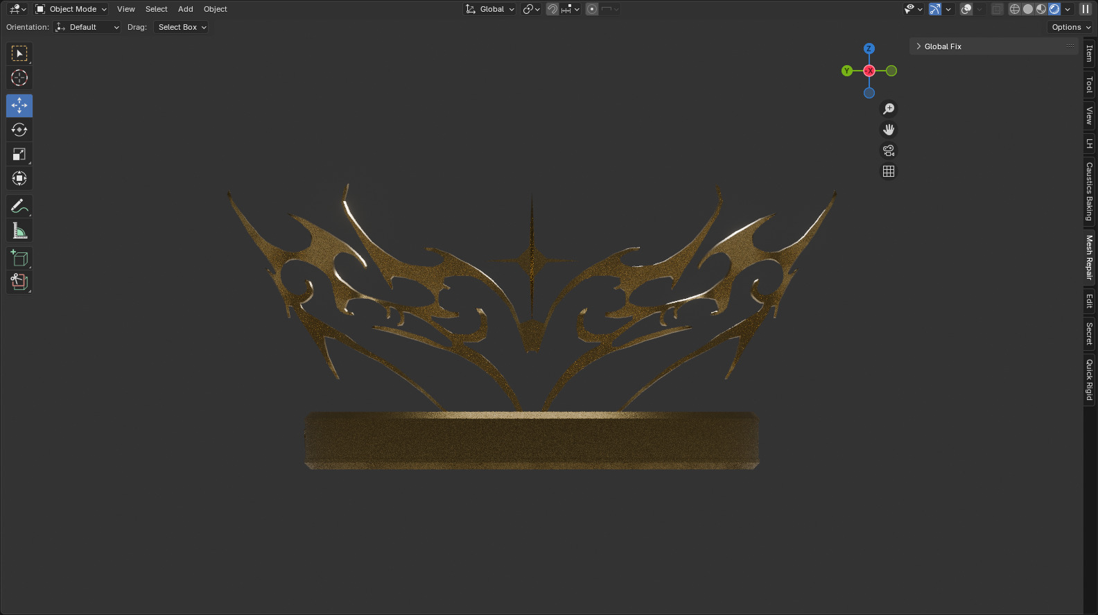 Crown Trival 3D model_1