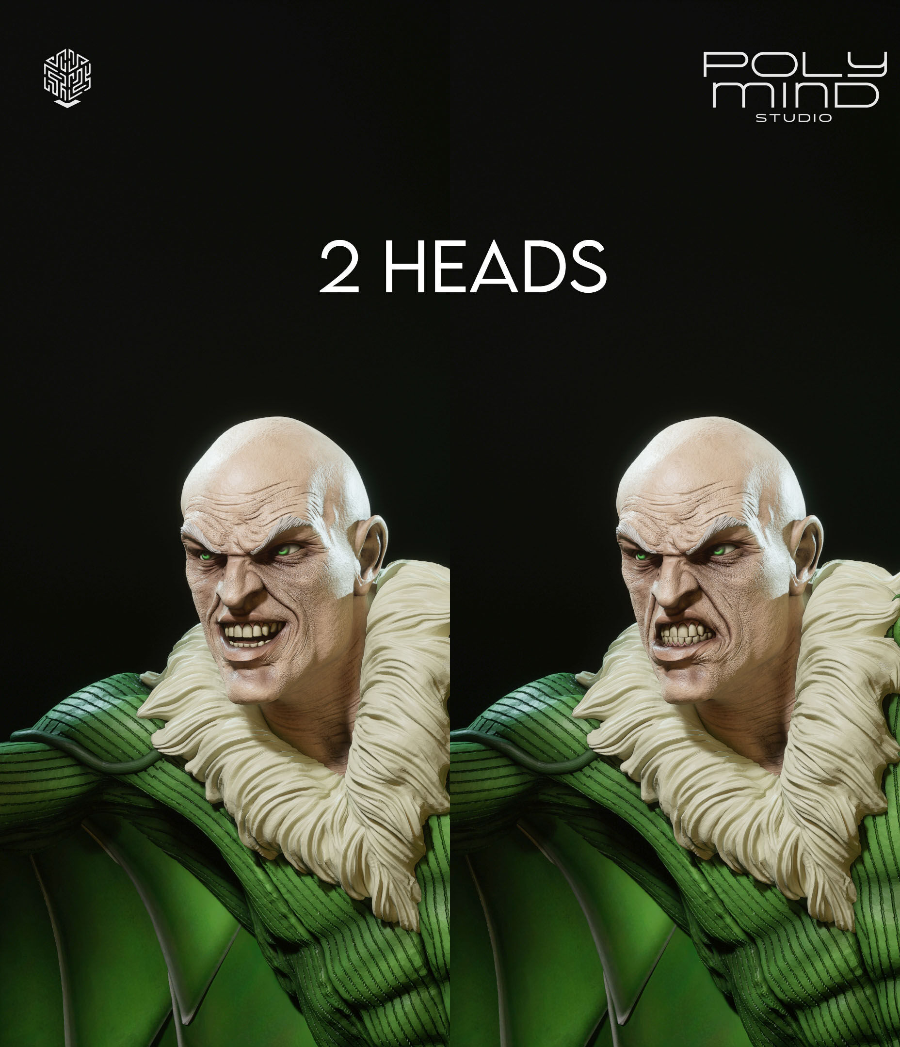 Vulture statue 3D print model_5