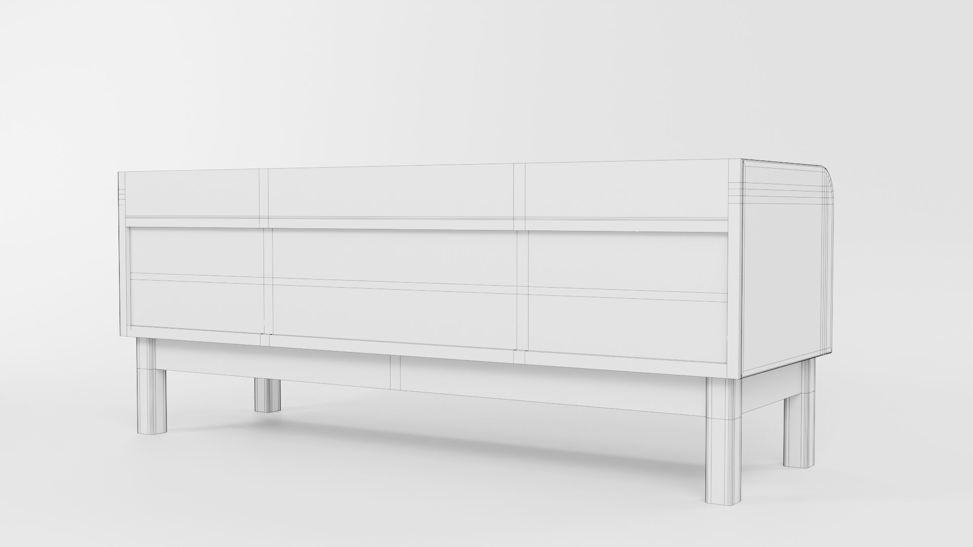 TV Rack CG7 3D model_9