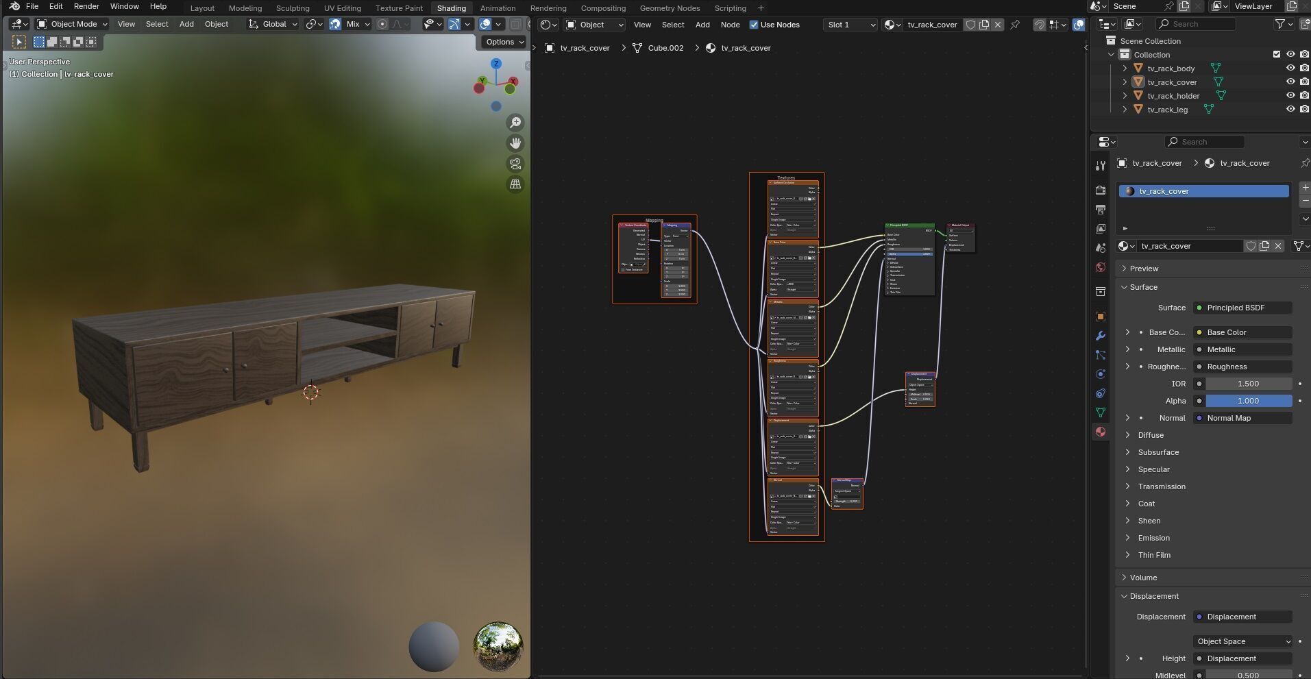 TV Rack CG10 3D model_16