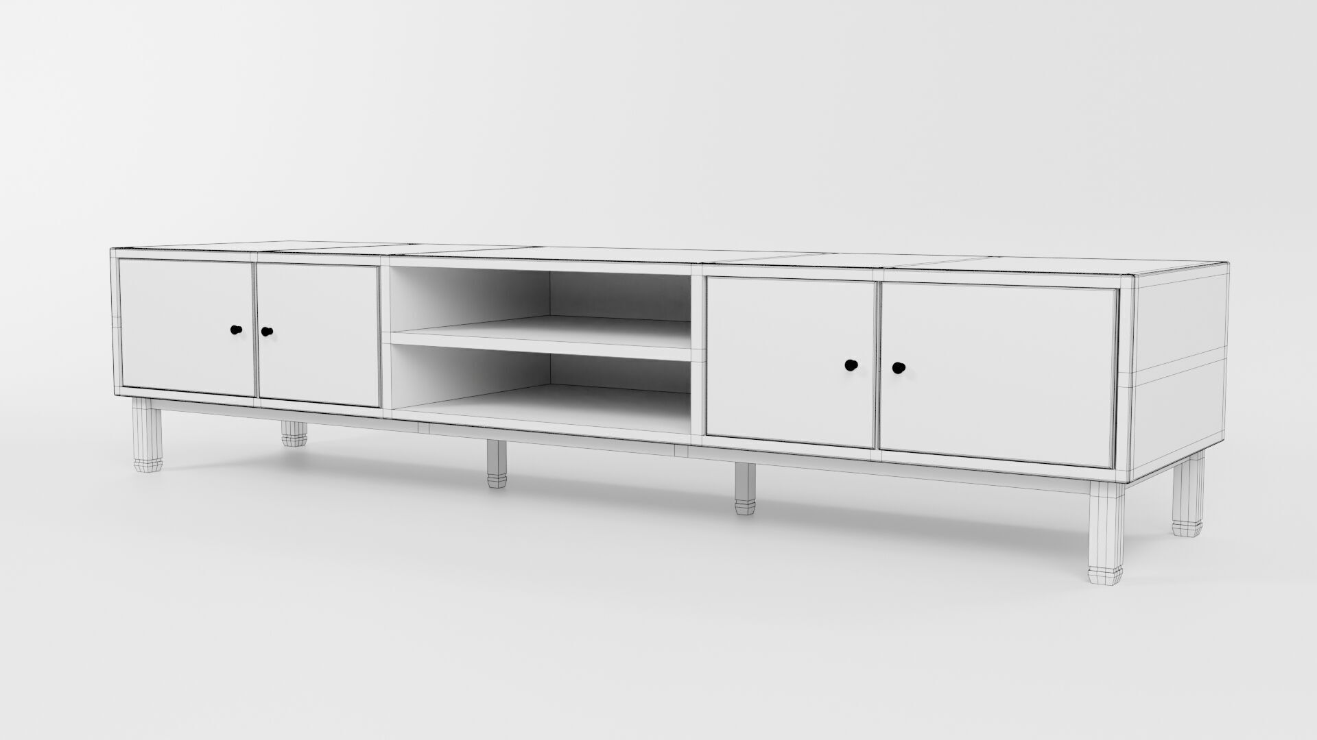 TV Rack CG10 3D model_9