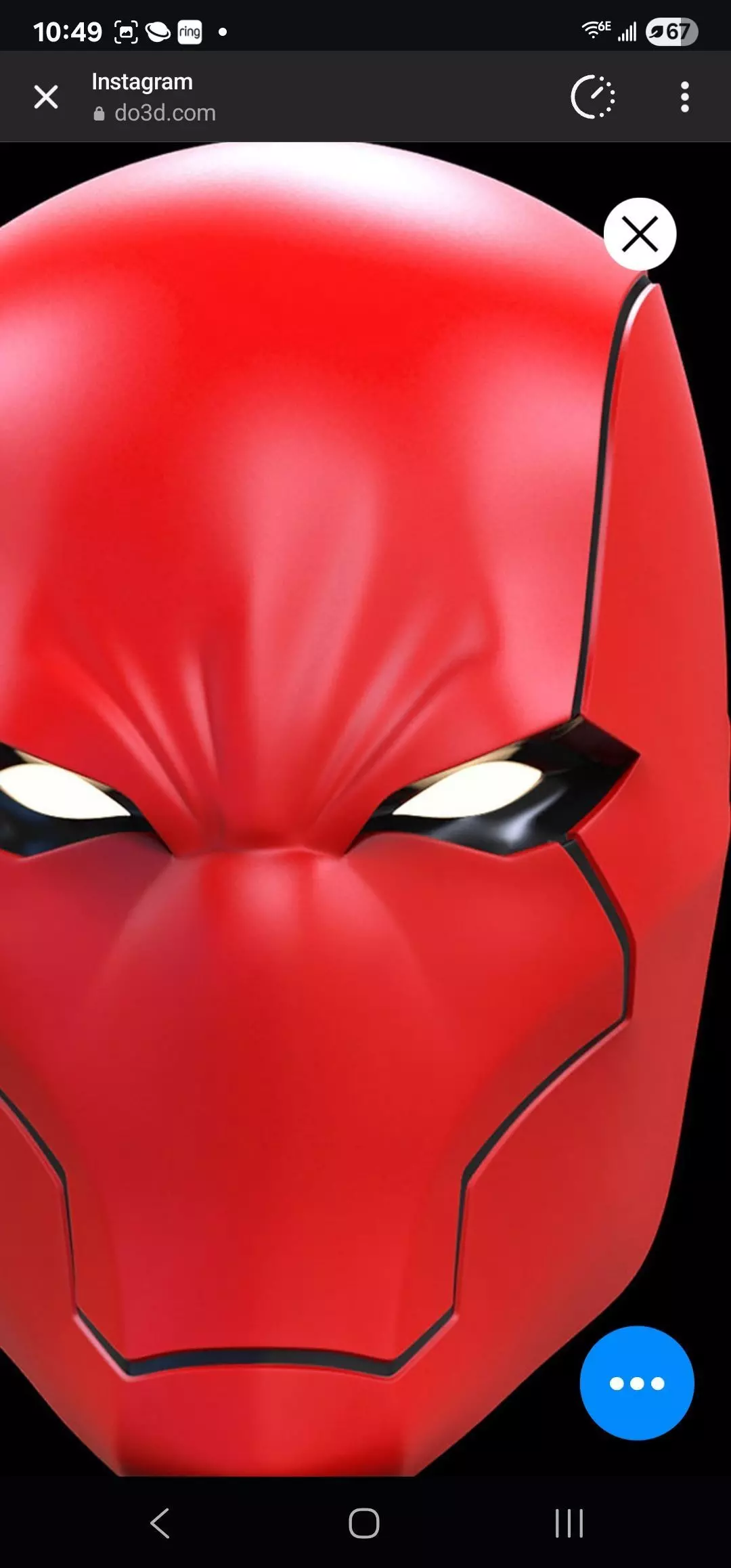 Red skull Free 3D print model