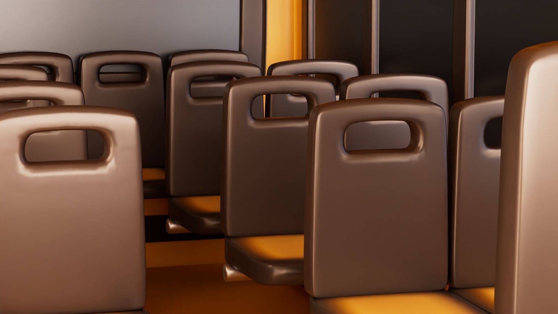 Low Poly School Bus Low-poly 3D model_7