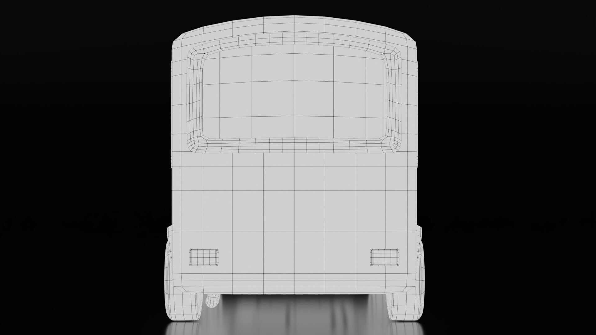 Low Poly School Bus Low-poly 3D model_10