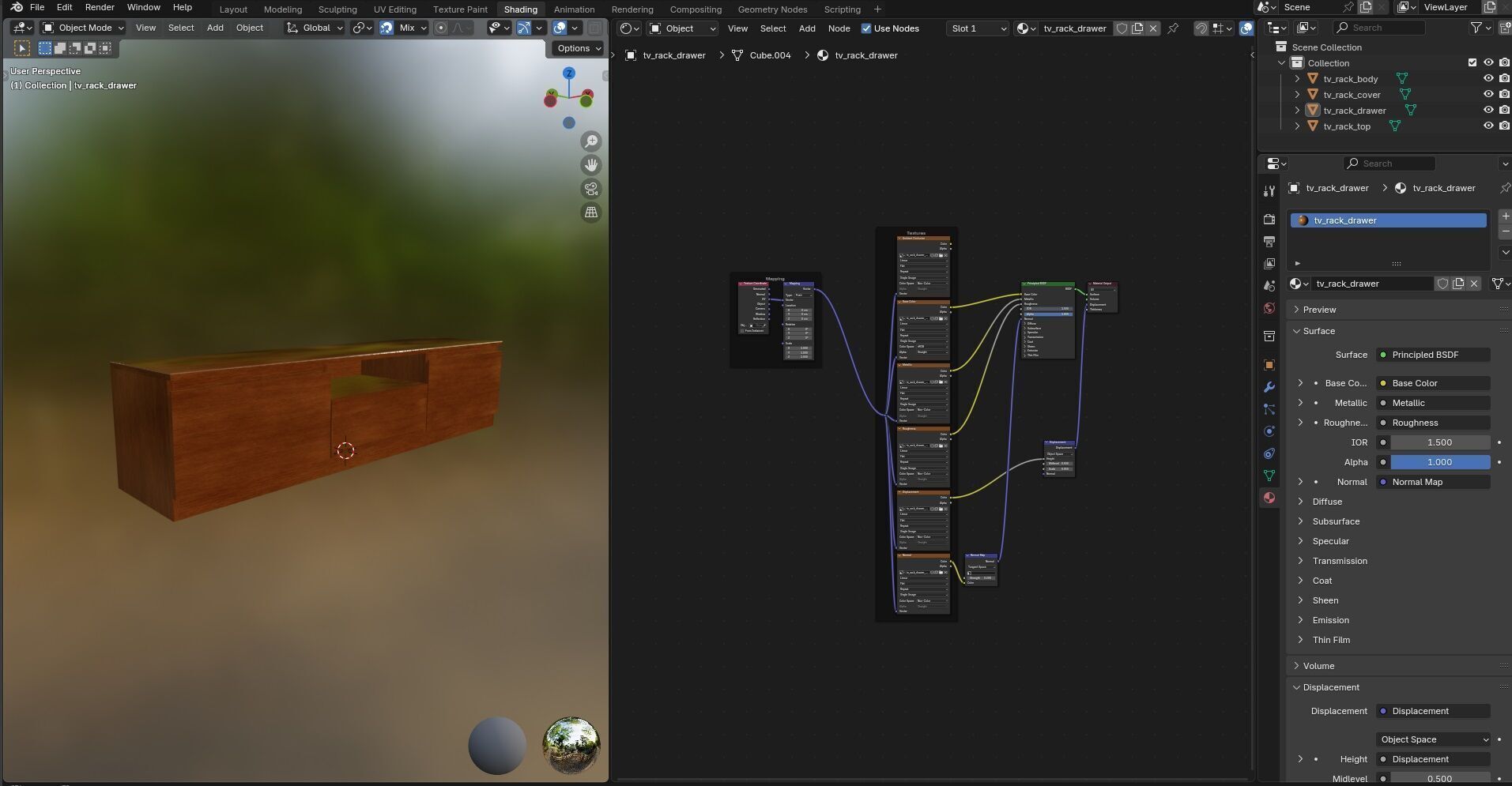 TV Rack CG11 3D model_16