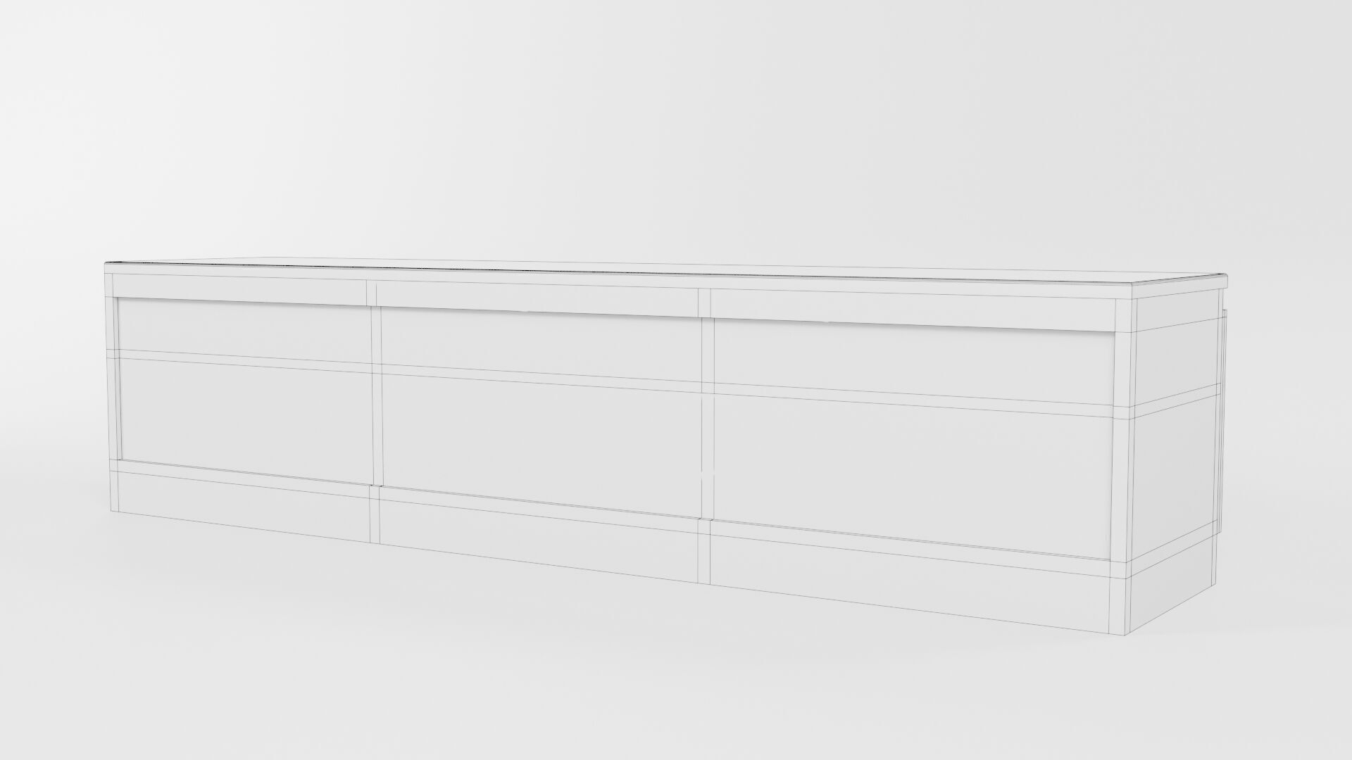 TV Rack CG11 3D model_10