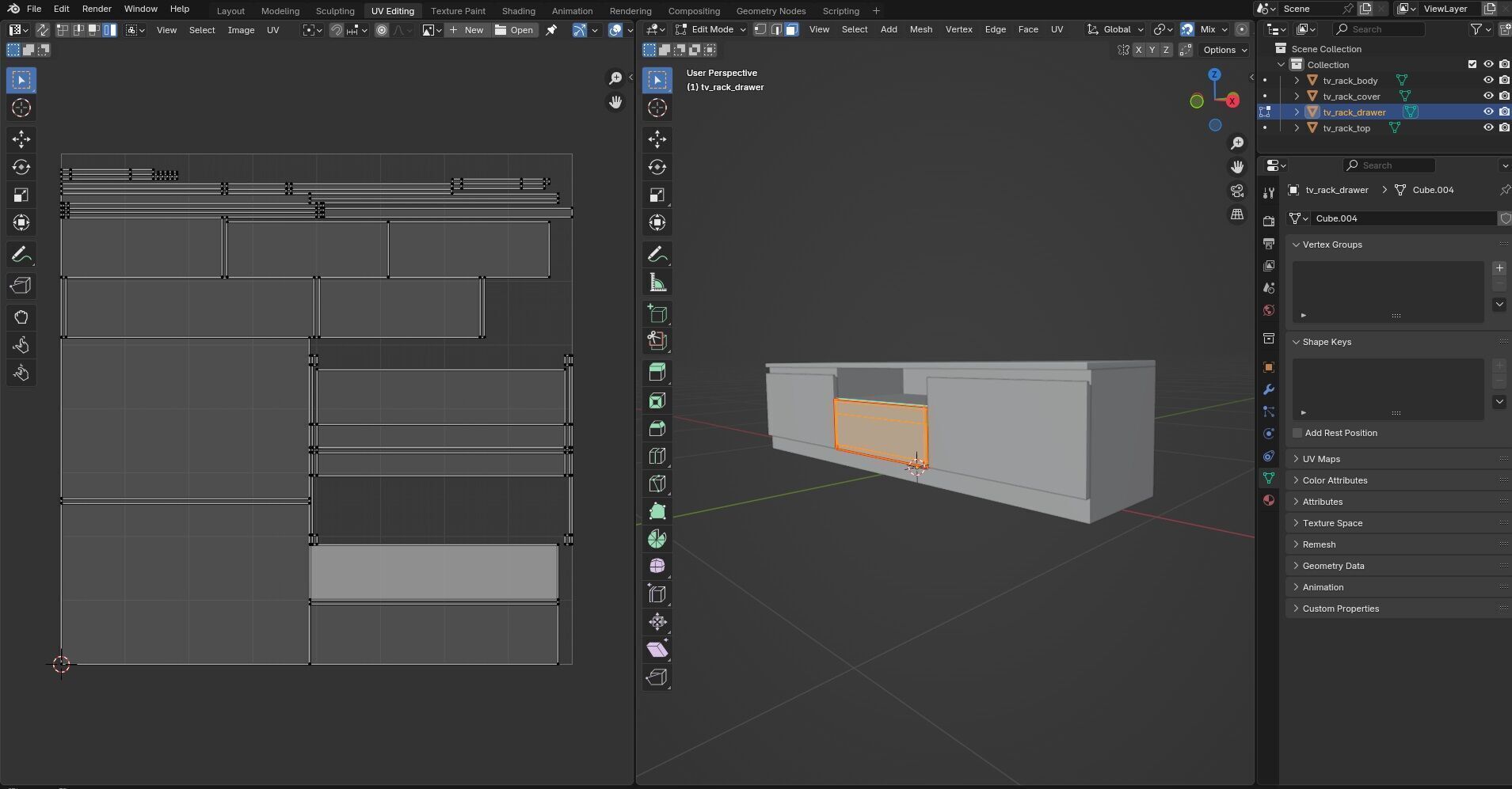 TV Rack CG11 3D model_15