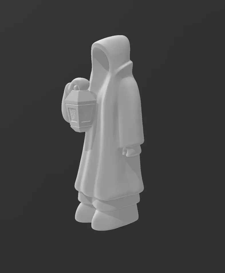 classic monk 3D print model_0