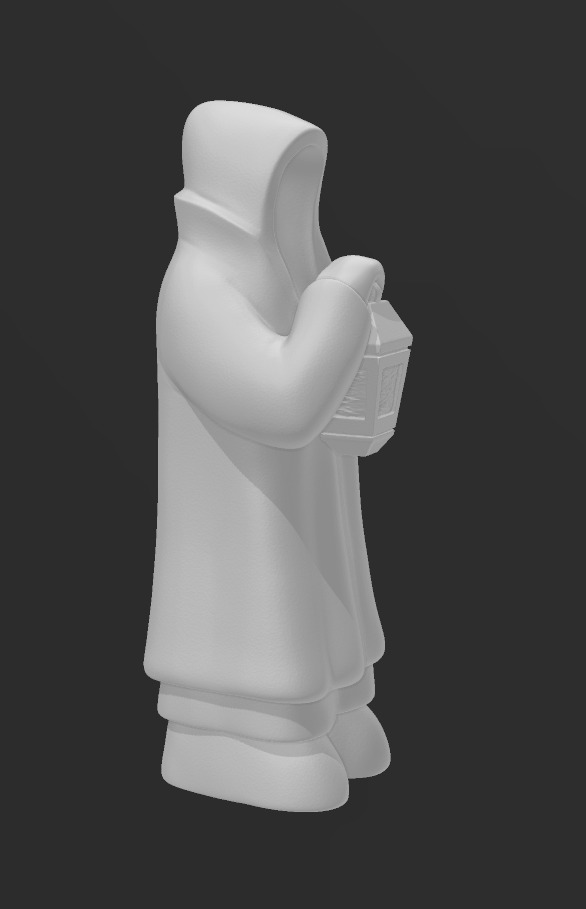 classic monk 3D print model_1