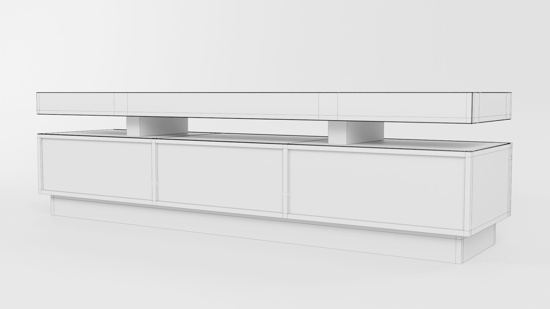 TV Rack CG12 3D model_10