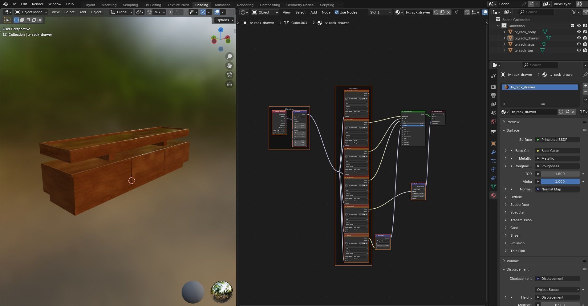 TV Rack CG12 3D model_16