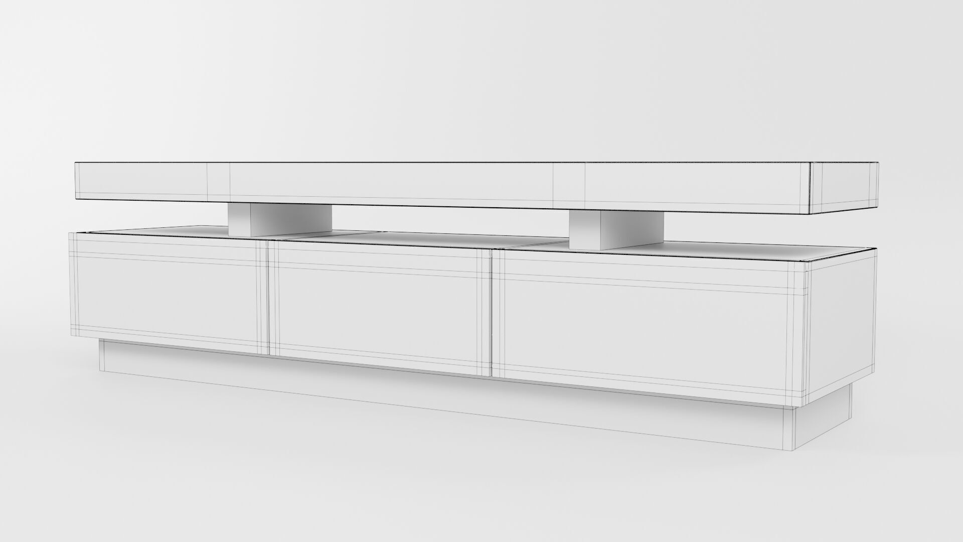 TV Rack CG12 3D model_9