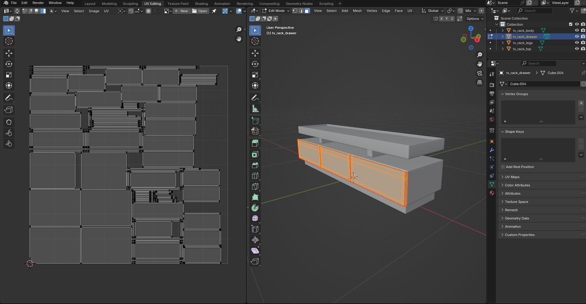 TV Rack CG12 3D model_15