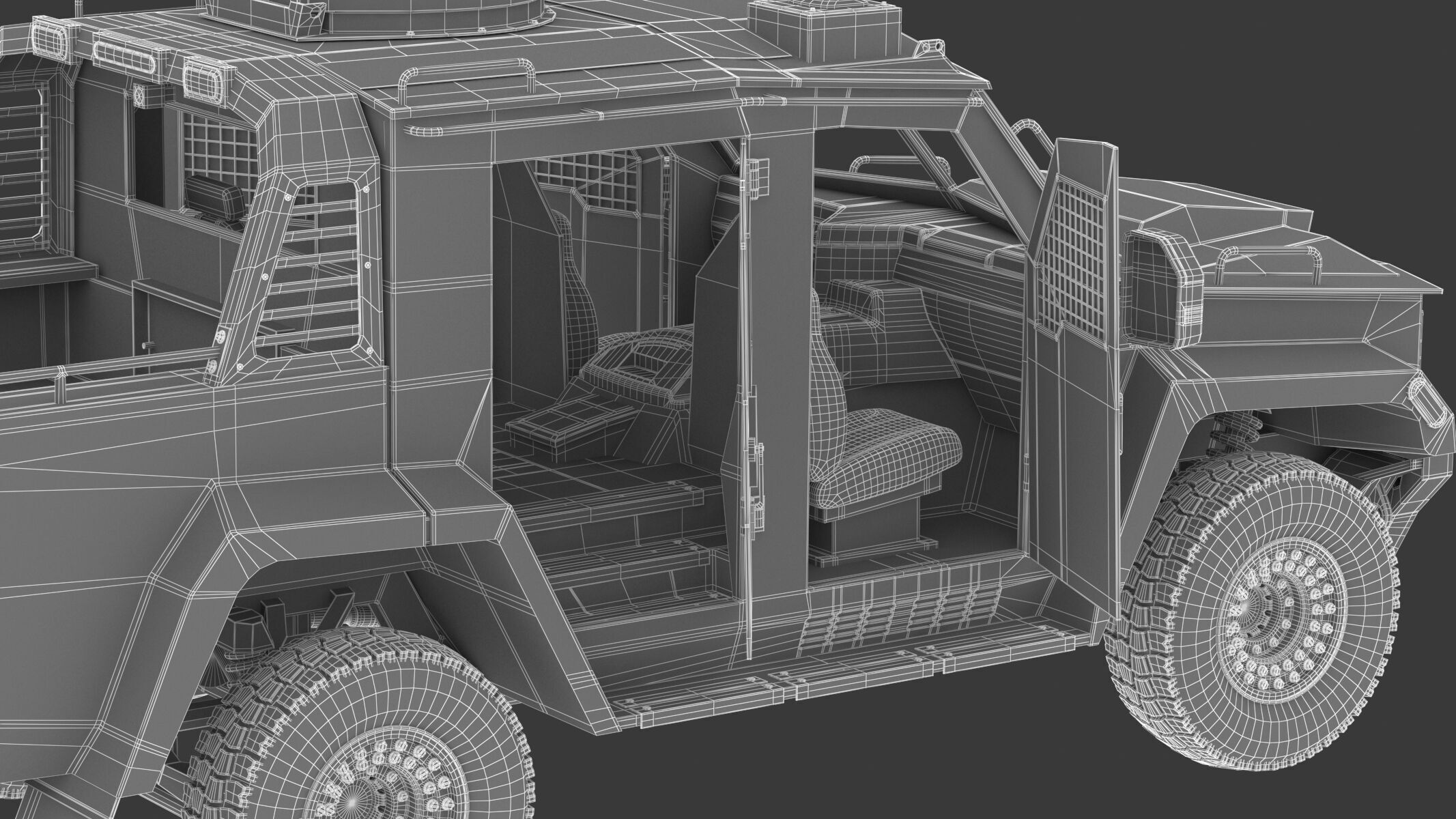 Lenco Bearcat X3 Armored Vehicle Low-poly 3D model_20