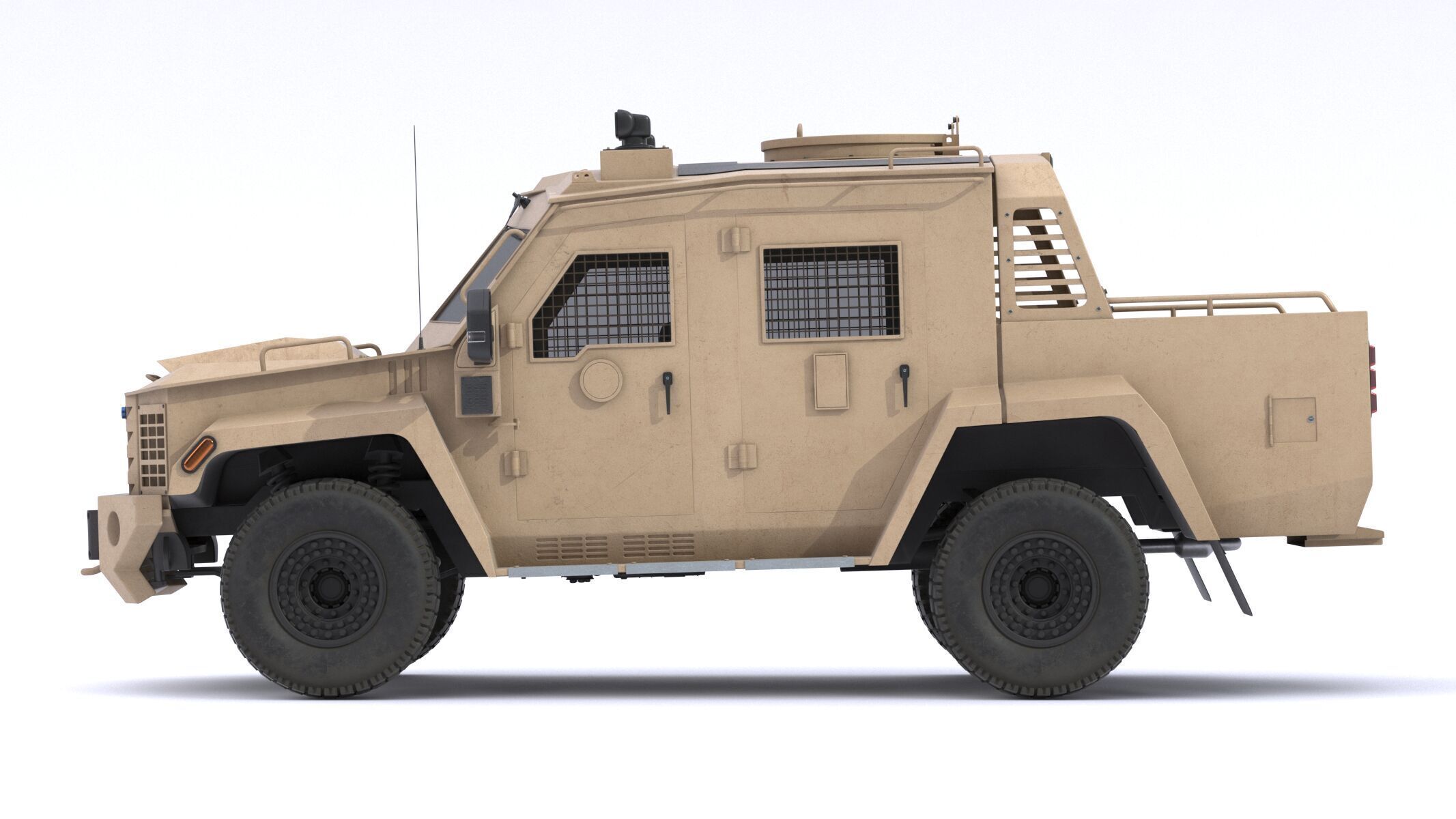 Lenco Bearcat X3 Armored Vehicle Low-poly 3D model_4