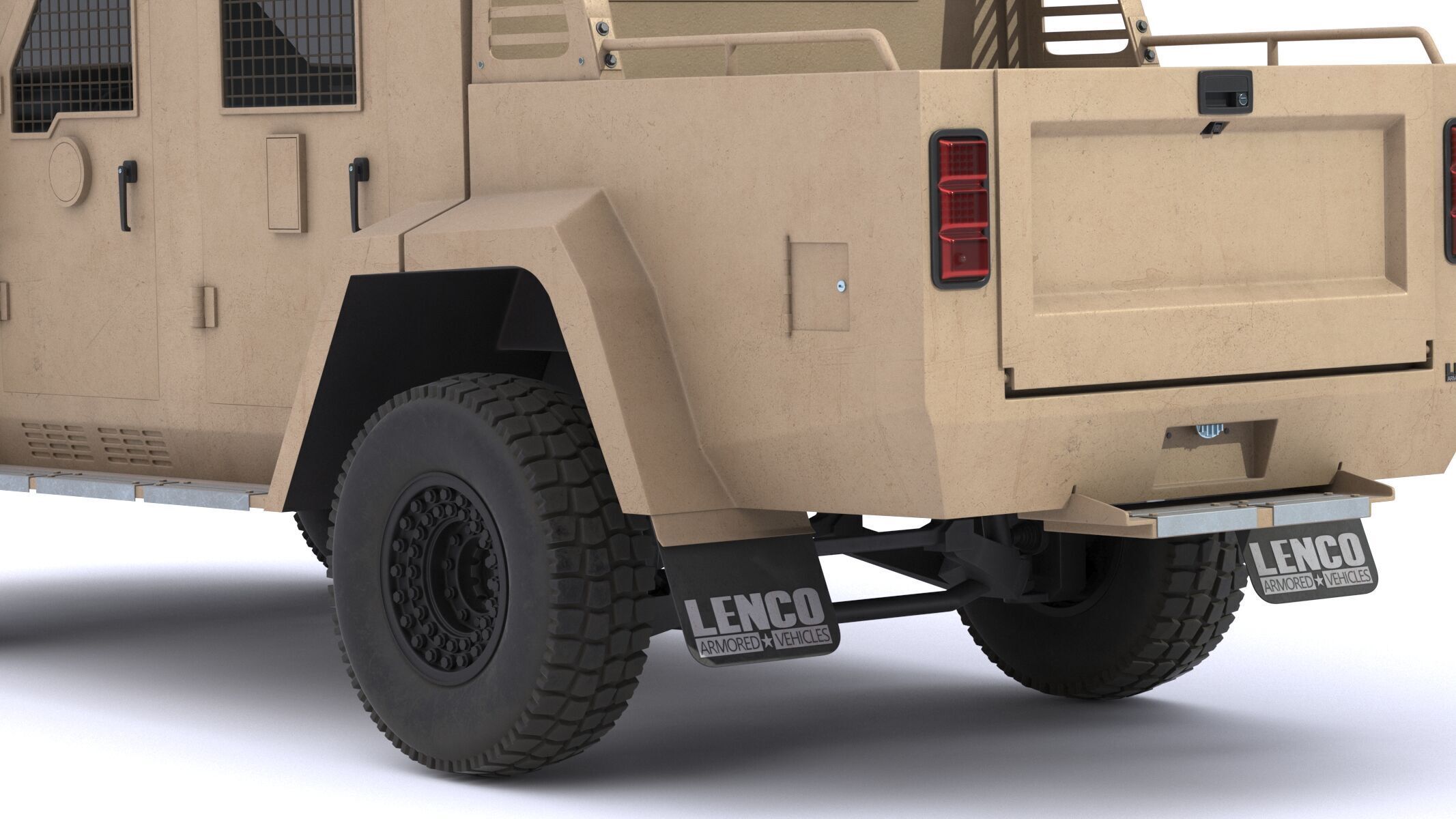 Lenco Bearcat X3 Armored Vehicle Low-poly 3D model_16