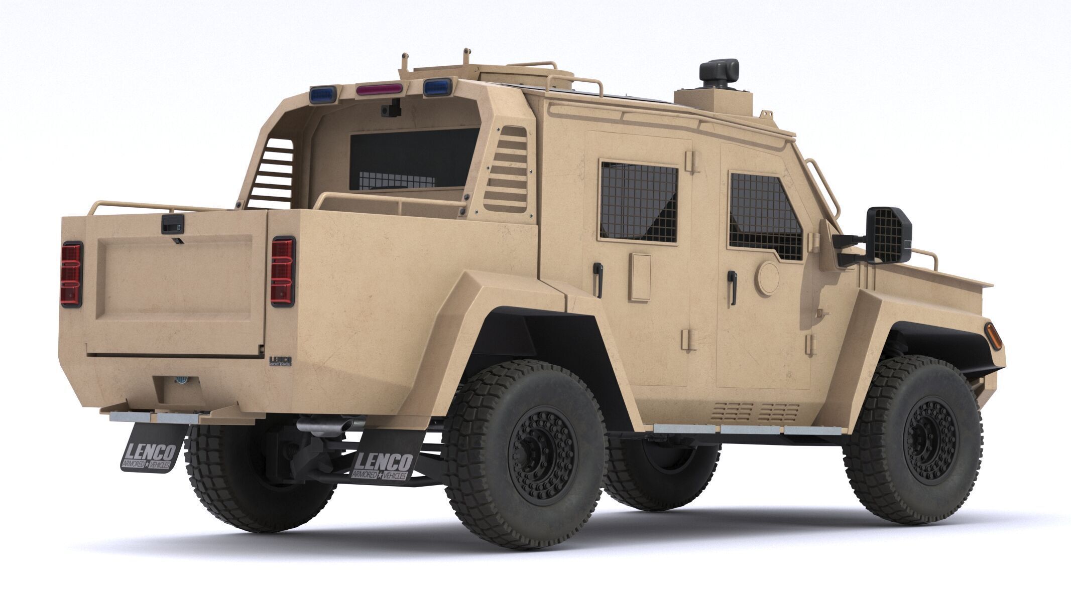 Lenco Bearcat X3 Armored Vehicle Low-poly 3D model_3