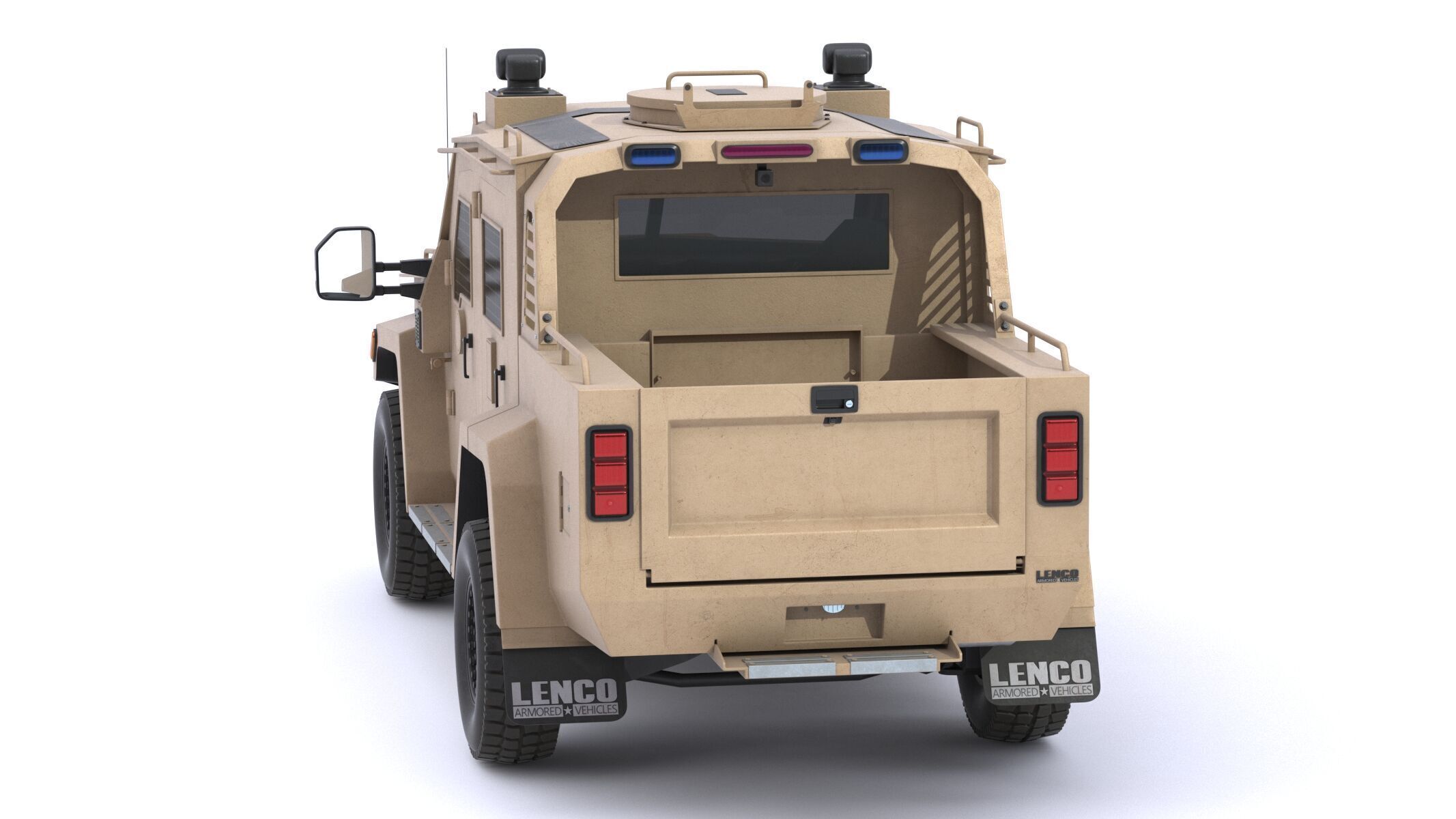 Lenco Bearcat X3 Armored Vehicle Low-poly 3D model_13