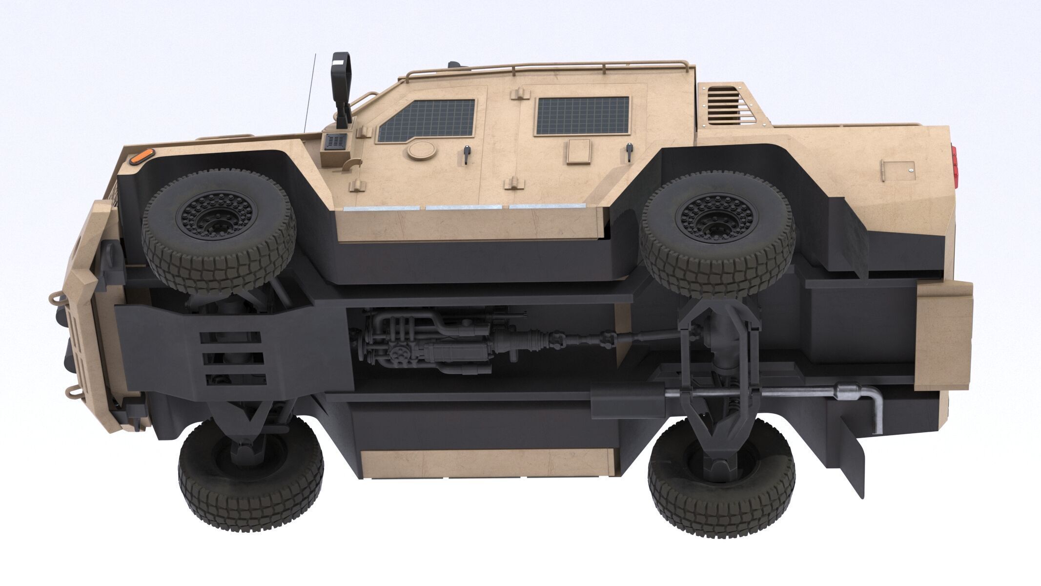 Lenco Bearcat X3 Armored Vehicle Low-poly 3D model_14