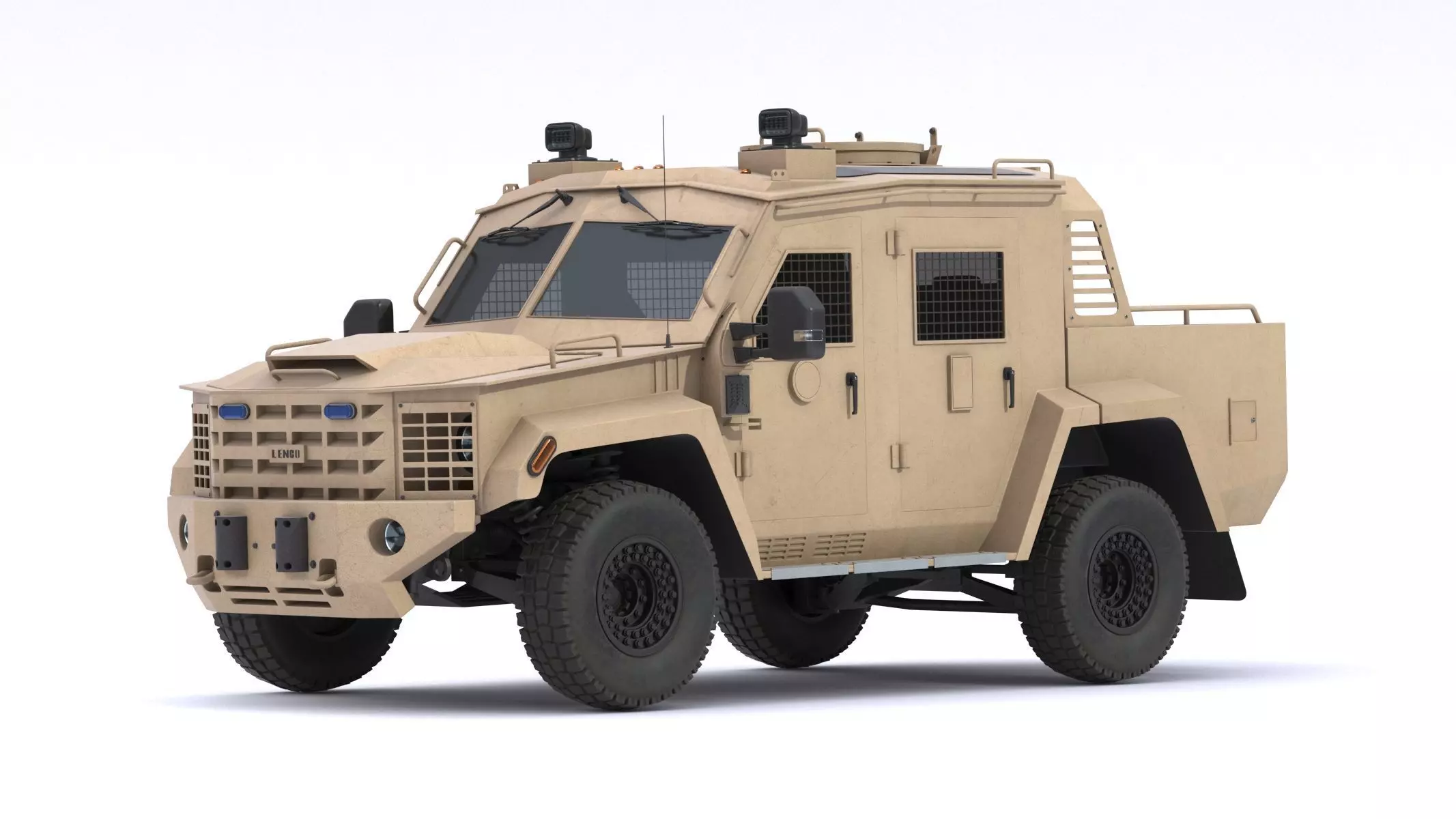 Lenco Bearcat X3 Armored Vehicle Low-poly 3D model_0