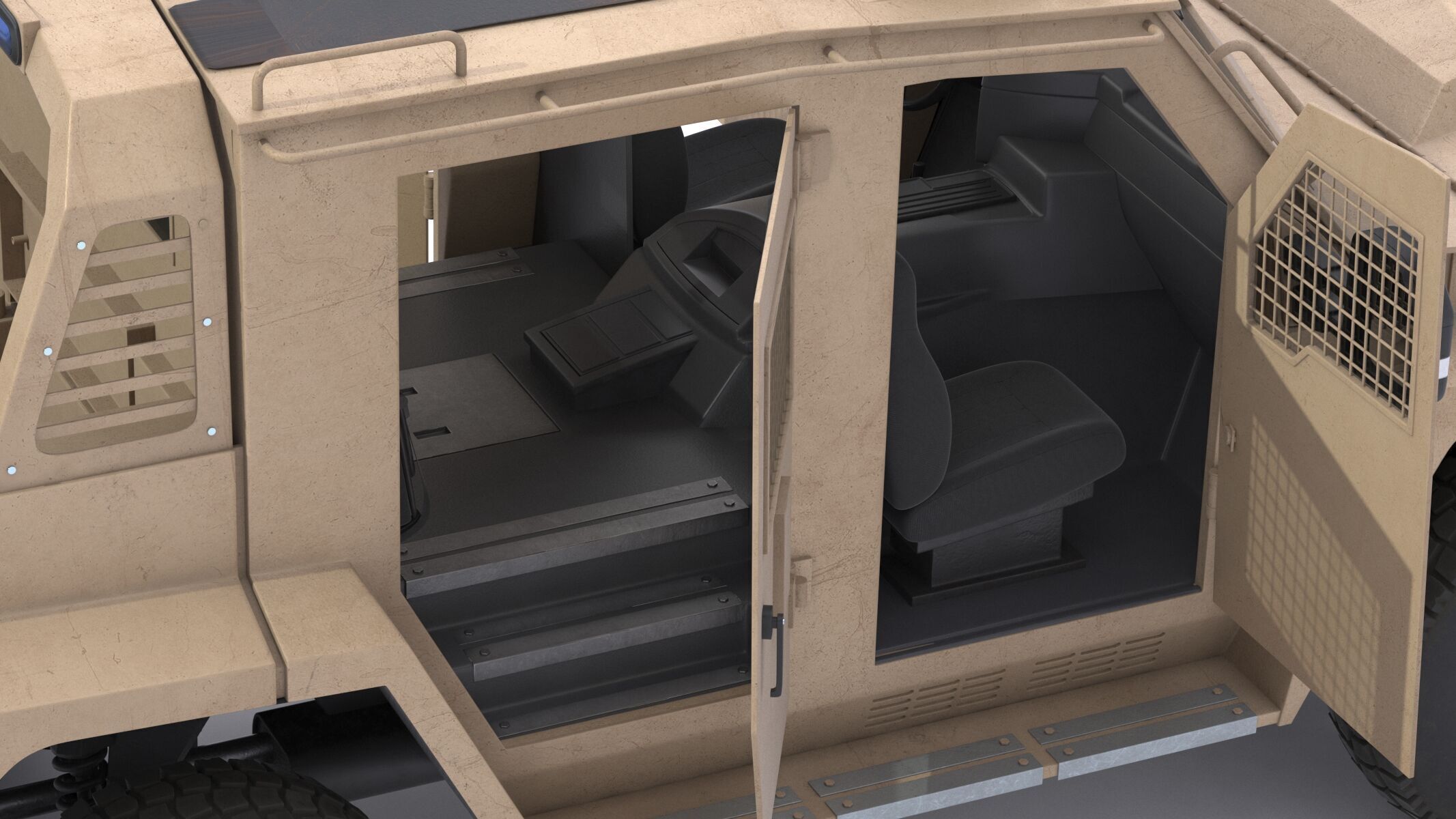 Lenco Bearcat X3 Armored Vehicle Low-poly 3D model_8