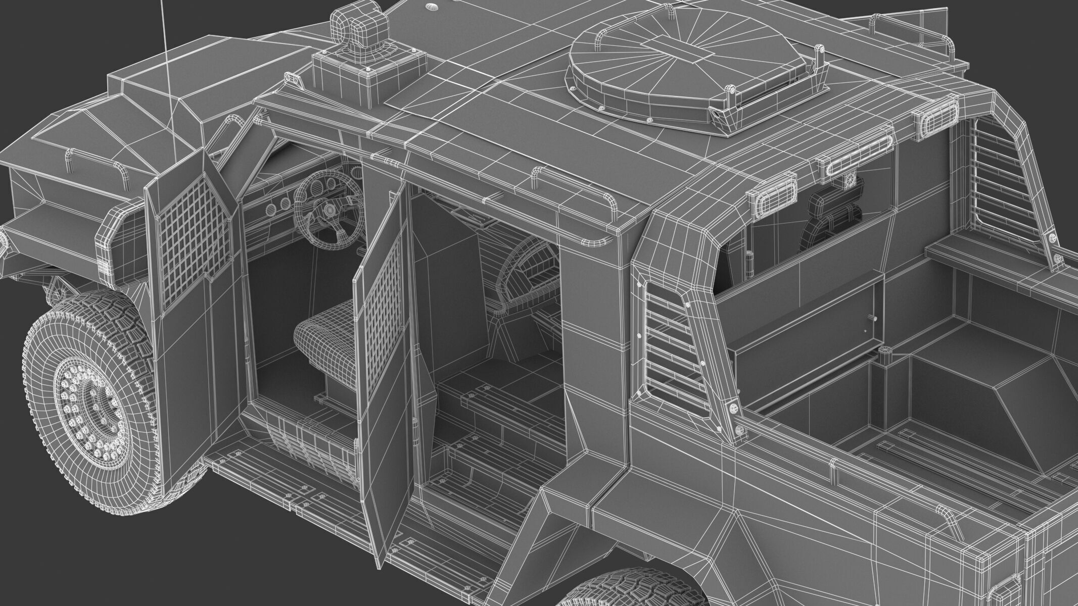 Lenco Bearcat X3 Armored Vehicle Low-poly 3D model_21