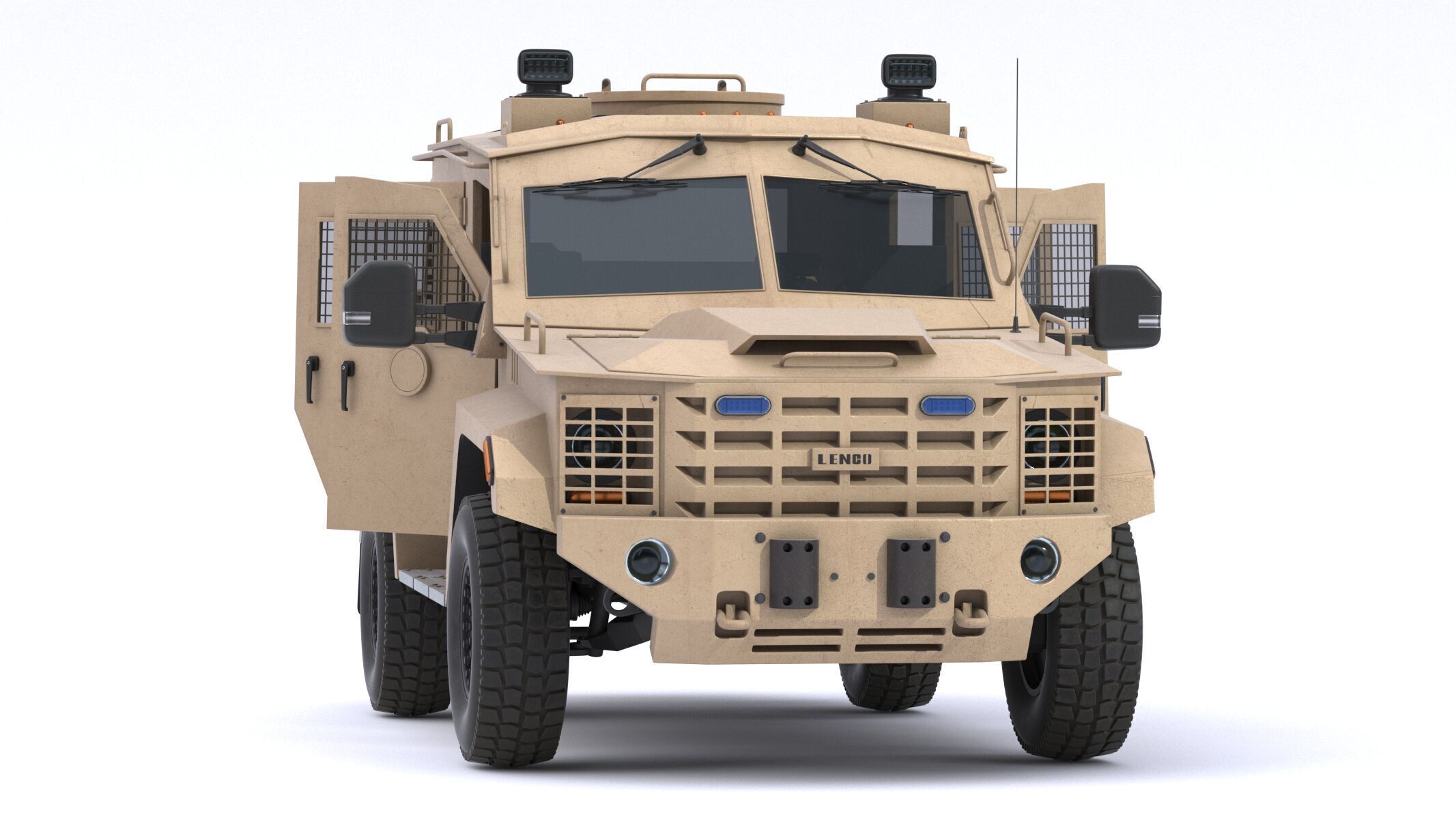 Lenco Bearcat X3 Armored Vehicle Low-poly 3D model_6