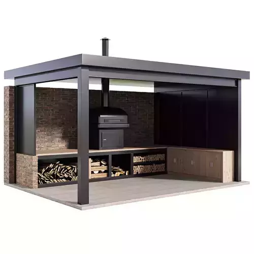 Modern Outdoor Kitchen 03