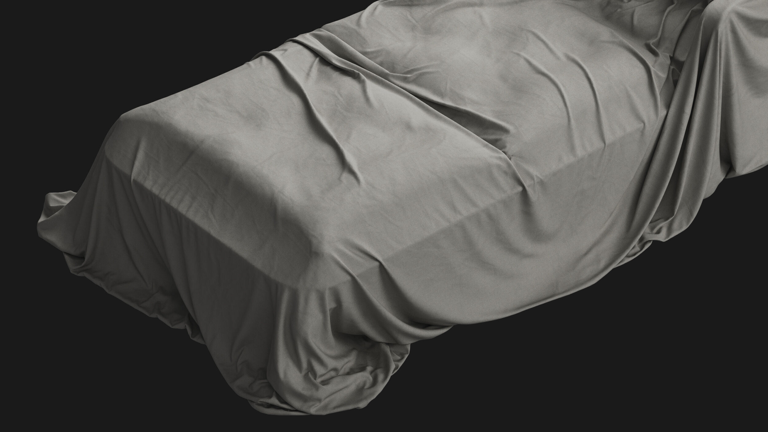 Covered Classic Sofa 06 3D model_7