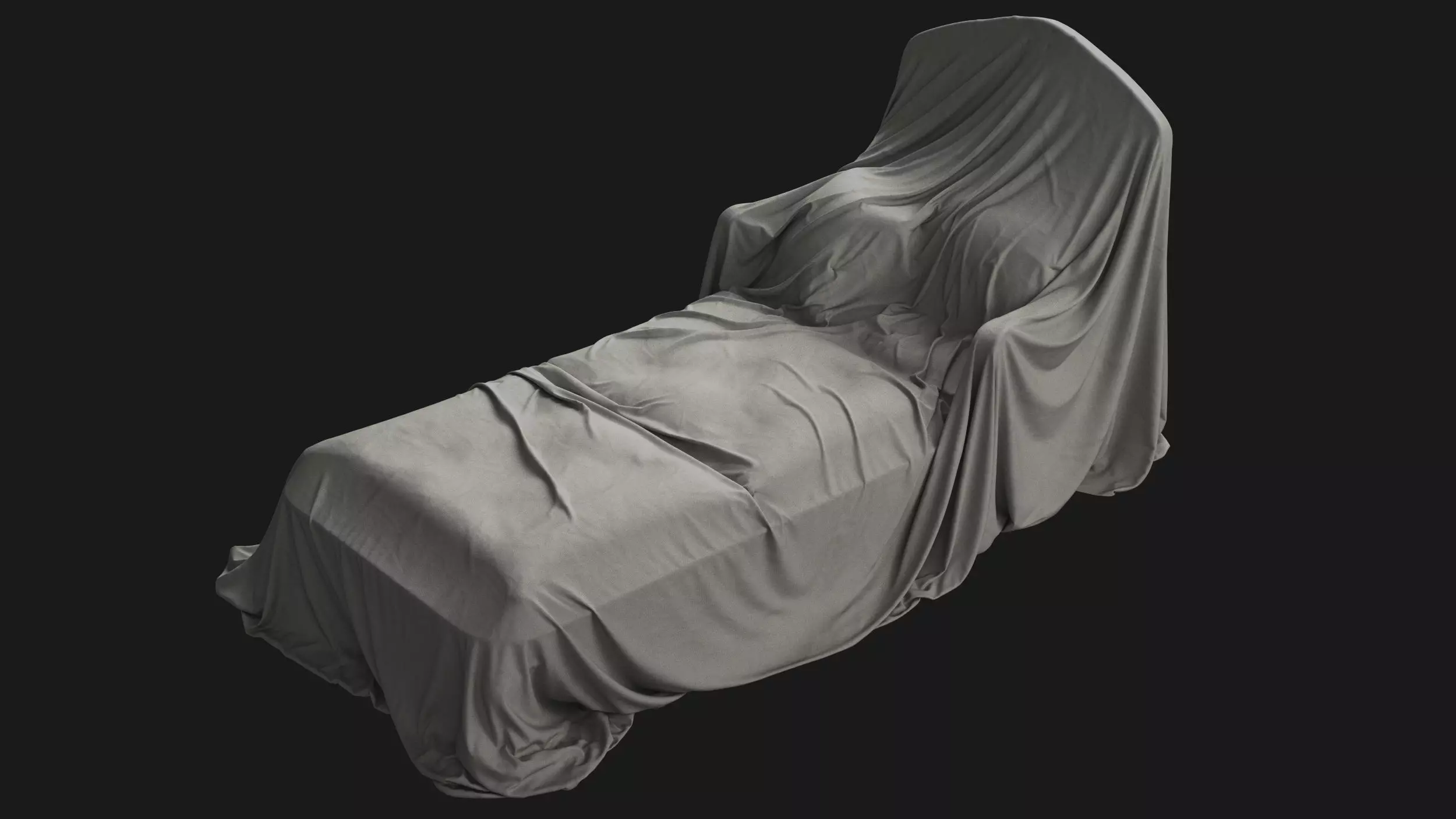 Covered Classic Sofa 06 3D model_0